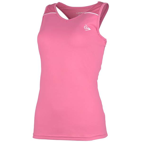 T-Shirt sem Mangas Dunlop Performance Tank Senhora (Rosa,Branco)