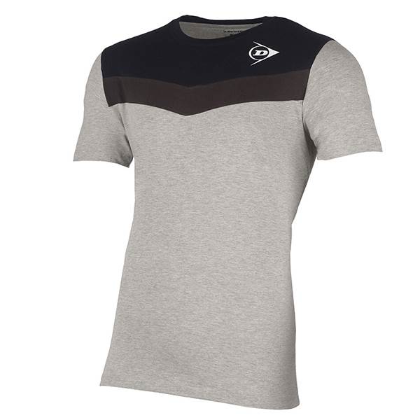 T-Shirt Dunlop Essential Crew Tee Unisex (Cinzento,Preto)