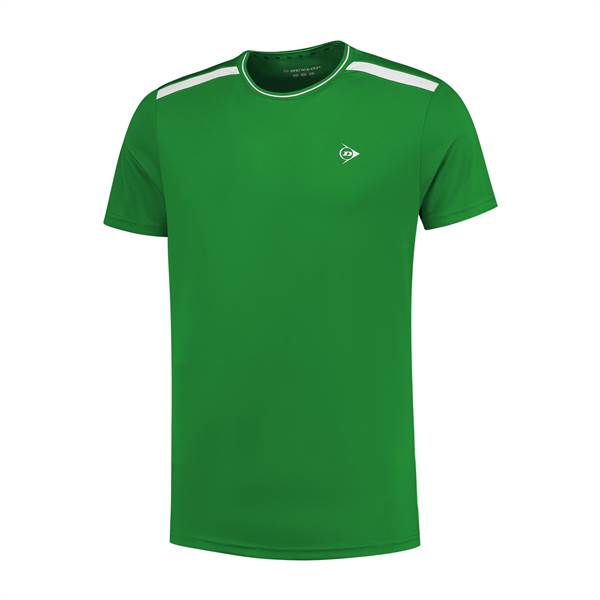 T-Shirt Dunlop Club Crew Tee Homem (Verde,Branco)