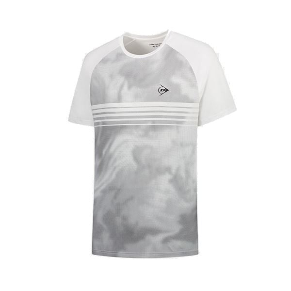 T-Shirt Dunlop Game Tee 5 Homem (Branco,Cinzento)