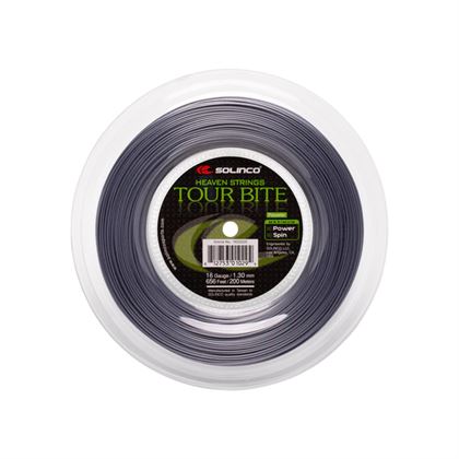 Corda Ténis Solinco Tour Bite Rolo 200m (Cinzento)